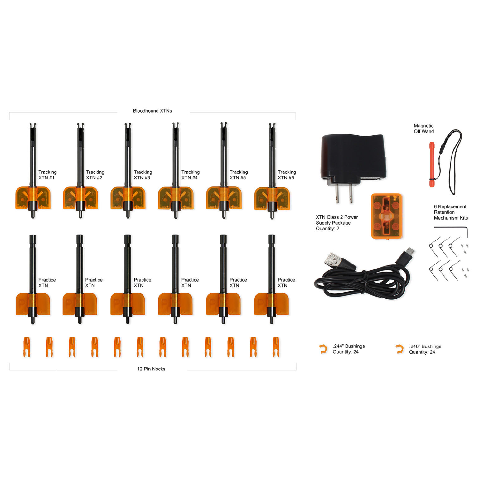 Set of XTN 16 for Compound Bows KIRSCH, LLC